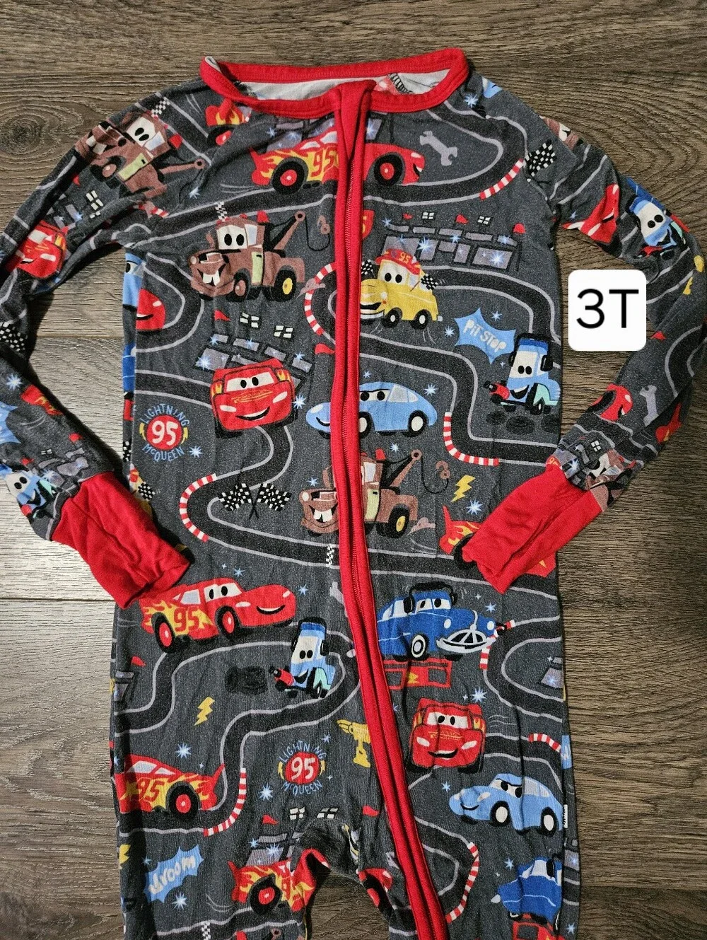 Little Sleepies Disney Pixar Cars Piston Cup 3T Zippy